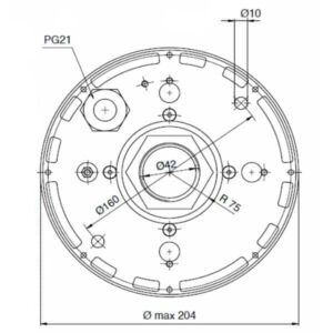 Collecteur   électrique PRS 10 bagues, avec lamelles, 30A