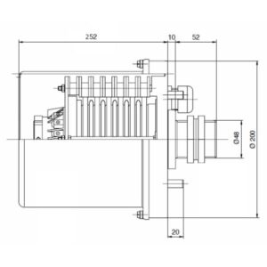 Collecteur   électrique PRS 10 bagues, avec lamelles, 30A