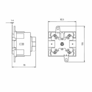 Interrupteur sectionneur 4P  sans coffret – 80A