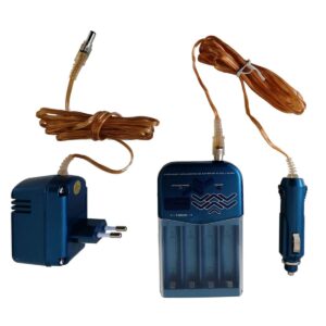 Chargeur standard 230V/12V • Pour 4 batteries LR06 • AA
