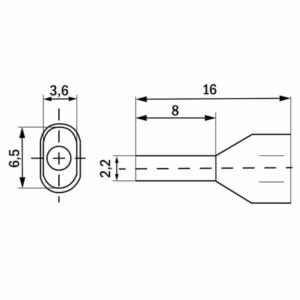 Embout de câblage double 2×1,5mm² Noir • Paquet de 500