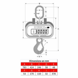 Peson LKE10 • Pesage de 0 à 10 000 kg