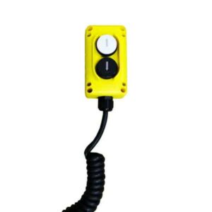 Boîte à boutons               2 boutons avec 1 aimant et câble spiralé 3G1,5 mm² de 3 m (longueur dépliée)