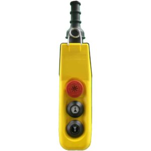 Boîte à boutons  2 boutons (2 crans) + 1 arrêt d’urgence pour circuit de commande