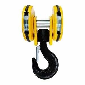 Moufle        pour palan 2 réas • Charge 3,2 t (M5) • Entraxe 142 mm • Pour câble Ø 7-8 mm