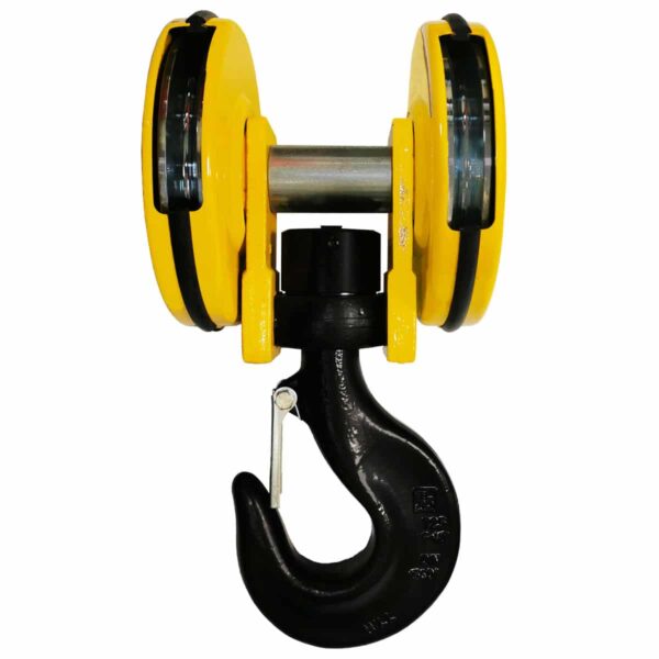 Moufle       pour palan 2 réas • Charge 4 t (M5) • Entraxe 172 mm • Pour câble Ø 8-9 mm