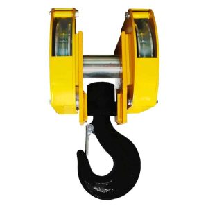 Moufle      pour palan 2 réas • Charge 8 t (M5) • Entraxe 215 mm • Pour câble Ø 11-12 mm