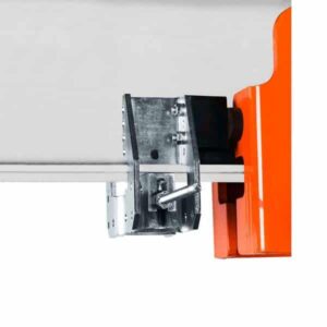 Butoir amovible réglable en tôle pliée pour chariot porte palan