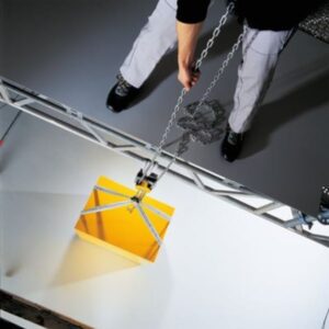 Palan manuel       standard fixe à crochet avec guidage à 360° de la chaîne de manœuvre •  500 kg