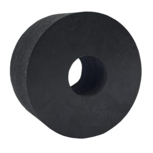 Tampon amortisseur cylindrique caoutchouc Ø60 x 30 mm avec un trou de Ø20 mm