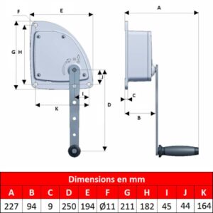 Treuil manuel de levage • 200 kg
