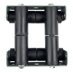Guide  câble à 4 rouleaux plastique • Largeur de passage câble 55mm