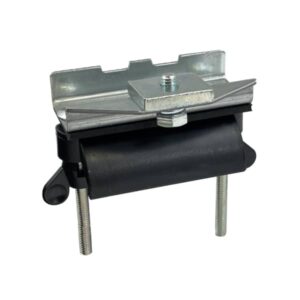 Porte câble d’extrémité avec cintre polyamide pour câble plat + visserie et écrous papillon