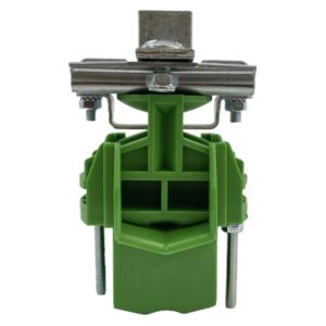 Porte câble d’extrémité acier avec cintre rotatif plastique pour câble Ø5 à 38 mm pour rail 30 x 32 x 2 mm