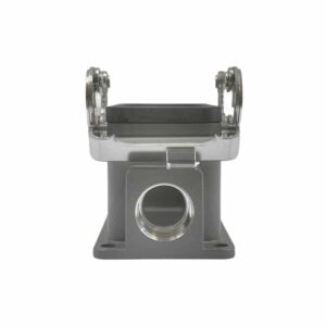 Embase                      en saillie pour prise 10 broches • 4 verrous