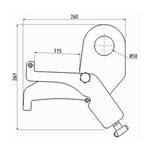Crochet pour manutention de touret • CMU 4,2 t
