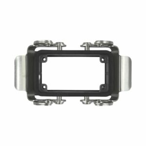 Embase            encastrée pour prise 10 broches • 4 verrous