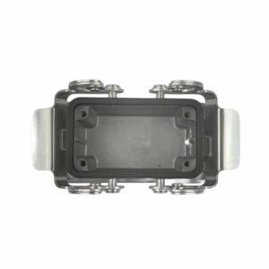 Embase                     en saillie pour prise 10 broches • 4 verrous