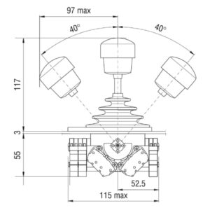 Manipulateur RAVIOLI MW 2 axes, 1 axe  3 vitesses & 1 axe 1 vitesse