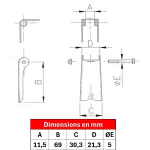 Linguet de sécurité ST2-08