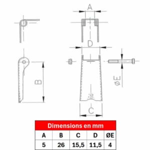 Linguet de sécurité ST2-00