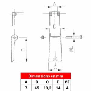 Linguet de sécurité ST2-04