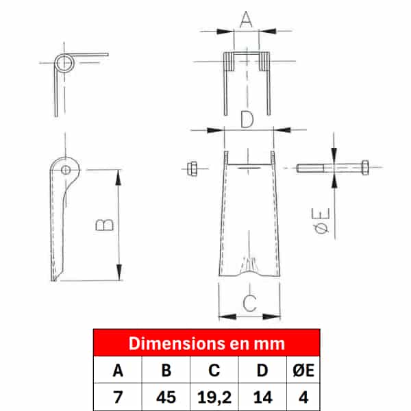 Linguet de sécurité ST2-04