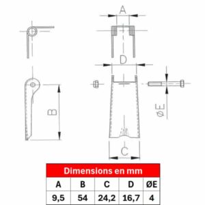 Linguet de sécurité ST2-06
