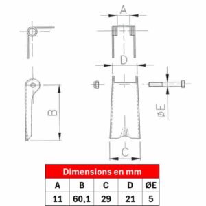 Linguet de sécurité ST2-07