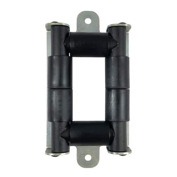 Guide câble à 4 rouleaux plastique avec 2 pattes de fixations • Largeur de passage câble 35mm