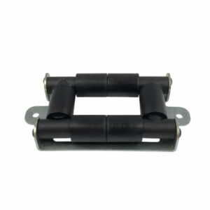 Guide câble à 4 rouleaux plastique avec 2 pattes de fixations • Largeur de passage câble 35mm