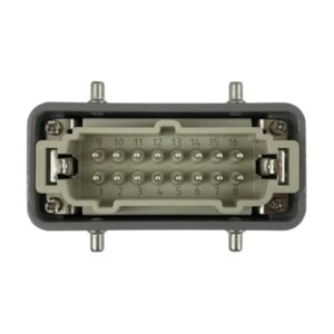 Prise mâle complète • 16 broches • 4 ergots