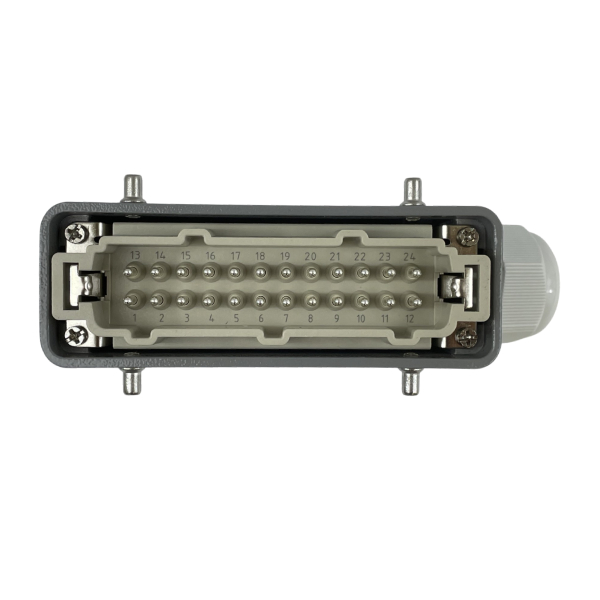 Prise mâle complète • 24 broches • 4 ergots