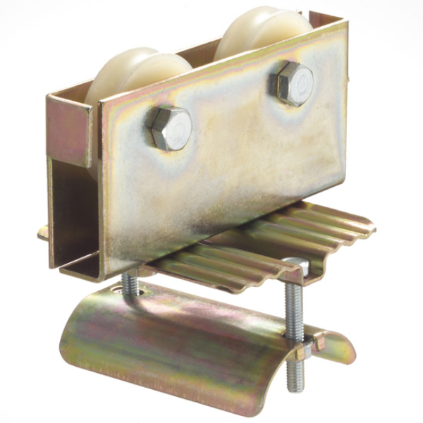 Chariot porte câble plat à 2 galets pour câble plat • suspendu sous câble Ø8 à 12mm