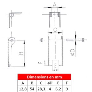 Linguet de sécurité 2SP-210 CZ