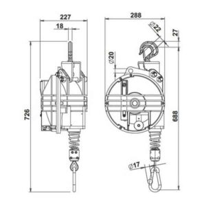 Equilibreur de charge                             • 20 à 25 kg