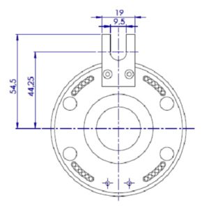 Collecteur  électrique à montage sur axe creux Ø25.4mm • 24 bagues • 2A
