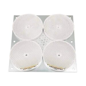 4   Réflecteurs rond sur tôle Ø 84 mm avec bande réfléchissante centrale