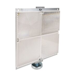 4 Réflecteurs carré sur tôle sur support aimanté