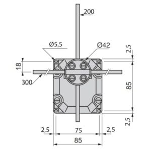 Interrupteur de fin de course à croix 1 vitesse (3 positions) Schneider