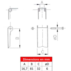 Linguet de sécurité ST2-12