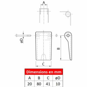 Linguet de sécurité STD-025
