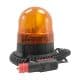 Avertisseur lumineux ? Gyrophare compact orange 170 rpm ? c?ble 3m spiral? avec prise allume-cigare