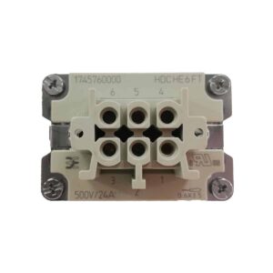 Prise  femelle 6 broches 35A (serrage par vis)