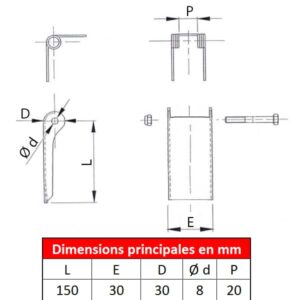 Linguet de sécurité 710 n°013