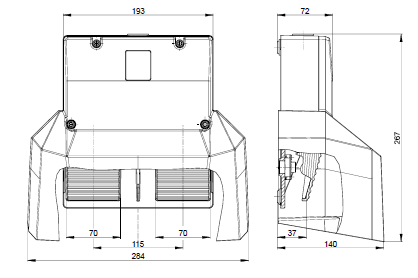 Pédale double de sécurité Anticrispation