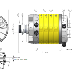 Collecteur électrique PRE de 4 à 36 bagues