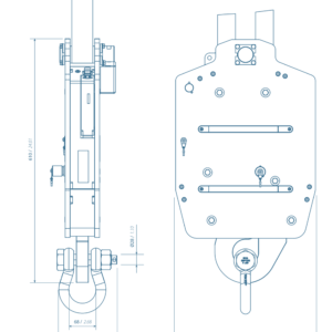 Crochet de largage à distance 10T – Test de décrochage sécurisé pour levage industriel