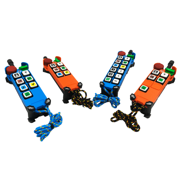 Télécommandes industrielles sans fil multiboutons pour commande de machines et ponts roulants avec radiocommande sécurisée